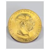 1915 Austrian 100 Coronas Gold Coin / Bullion