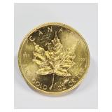 1979 Canadian 1OZ Fine Gold Maple Leaf Coin