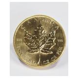 1982 Canadian 1OZ Fine Gold Maple Leaf Coin