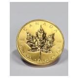 1982 Canadian 1OZ Fine Gold Maple Leaf Coin
