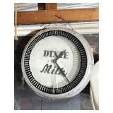 Dixie Milk Wall Clock, Bowling Balls, Yard Tools