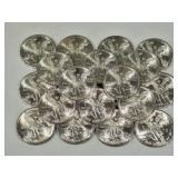 20 Mexican 1982 Libertad 1OZ Silver Coins