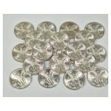 20 Mexican 1982 Libertad 1OZ Silver Coins