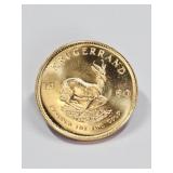 1980 South African Krugerrand 1 OZ Fine Gold Coin