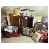 Bookshelf, Lamps, Mirror, Retro Storage