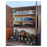 Silver Plate PIeces, Kleenex, Batteries