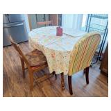 Dining Table, 3 Side Chairs