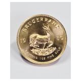 1980 South African Krugerrand 1 OZ Fine Gold Coin