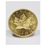 1979 Canadian 1OZ Fine Gold Maple Leaf Coin