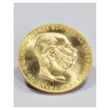 1915 Austrian 100 Coronas Gold Coin / Bullion