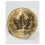 1982 Canadian 1OZ Fine Gold Maple Leaf Coin