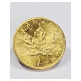 1979 Canadian 1OZ Fine Gold Maple Leaf Coin