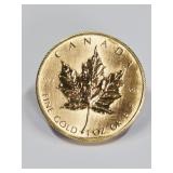 1982 Canadian 1OZ Fine Gold Maple Leaf Coin