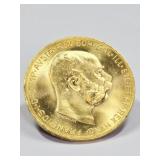 1915 Austrian 100 Coronas Gold Coin / Bullion