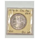 1936 D Columbia S.C. Sesquicentennial Half-Dollar