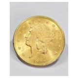 1895 S Liberty Head Gold Double Eagle $20 Coin