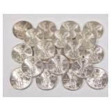 20 Mexican 1982 Libertad 1OZ Silver Coins