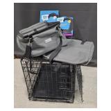 Like New Dog Crate & New Pet Booster Seat