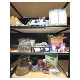 Light Bulbs, Vintage Stool, Coleman Cooler