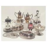Vintage Cruets, Silverplate, Pickle Castor
