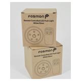 2 New Fosmon Remote Controlled LED Puck Light