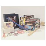 Baseball Cards, Pennant Flags, Reference Books