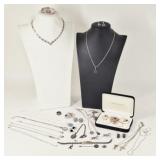 6.35 OZT Sterling Silver Jewelry: MCM, Diamonds