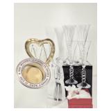 Reed & Barton Snow Globe Salt & Pepper