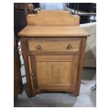 Antique Wood Commode / Side Stand