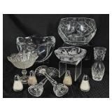 Crystal: Waterford Candlesticks, Royal Copenhagen