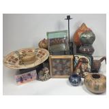 Native American Decor: Basket, Gourd Art