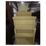 Bookcases & Painted Wicker