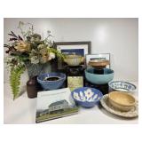 Studio Art, Crock Bowls, Faux Floral