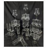 12 French Wine Glasses & 12 Water Goblets