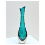 Unmarked Magnor Swung / Stretched Glass Vase