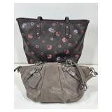 2 Coach Leather Bags: Handbag & Tote