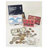 US: Quarters, One Dollar Coins, Proof Sets