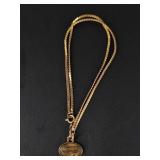 1.76 Grams 10KT Gold Charm on G.F. Bracelet