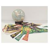 World Globe, Pennant Flags