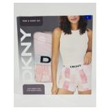 New DKNY Tank & Short Set, Pink Plaid, Large