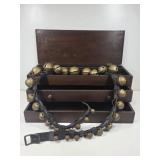 Sleigh Bell Strap, Wooden Chest