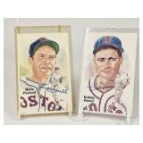 2 Boston Autographed Postcards: Doerr & Ferrell