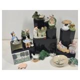 Germany Pig Figurines, Hen on Nests