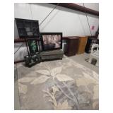 Area Rug, Asian Decor & Small Trunk, Ottoman