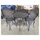 Cast Bistro Set & Cast Bench