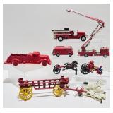 Cast  Fire Trucks: Ertl, Dinky, Corgi Toys
