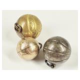 Antique 1930s Basketball Charms: Sterling & More