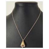 8 Grams 14KT Gold Jewelry: DuPont Pin & Diamonds