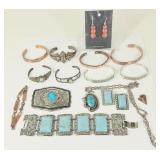 Native American / SW Jewelry: Sterling, Copper