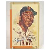 Willie McCovey Perez-Steele Autographed Postcard